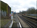 View down the line from Adisham station