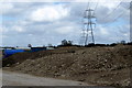 Pylons across the industrial estate