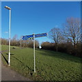 SU1183 : Signpost in Toothill Park, Swindon by Jaggery