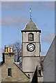 The clock tower and belfry at St Mary