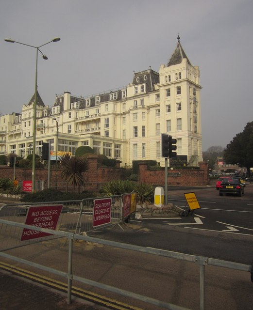 Seafront road closed at the Grand Hotel Derek Harper cc by