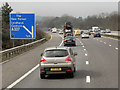 M27 Westbound, Approaching Junction 1