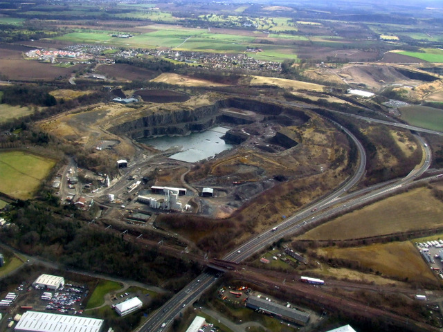 Hillwood Quarry from the air