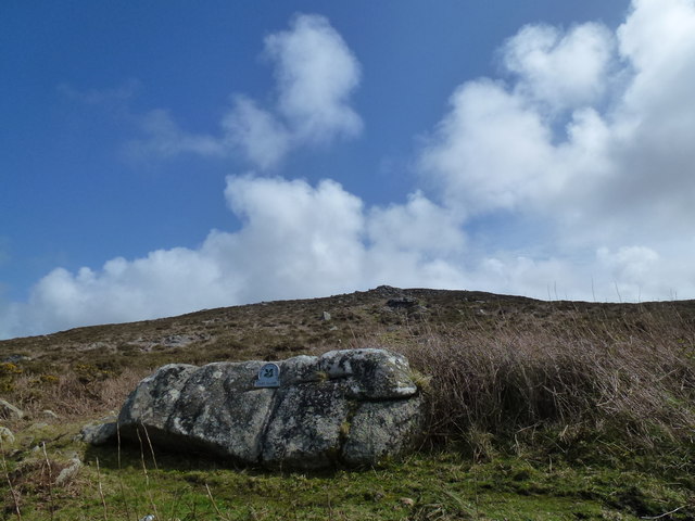 Looking up Carn Galver