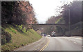 Minor road overbridge near Leighton House