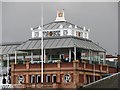 TQ2682 : Lord's: rain clouds over the Pavilion by John Sutton