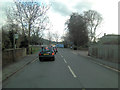 Marlow Road passes entrance to Bisham Abbey NSC