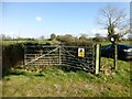 Damaged Gate Beside Footpath