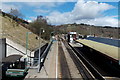 A view NNW from Bargoed railway station footbridge