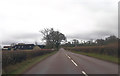 Straight road towards Hayes Farm