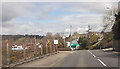 Axminster Station entrance from A358