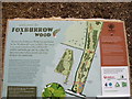 Foxburrow Wood information board