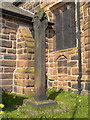 SJ5187 : Churchyard Cross, St Luke's Church by David Dixon