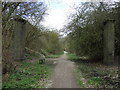 Nature trail heading north near Stretton