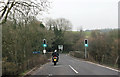 Traffic lights at Durweston Bridge