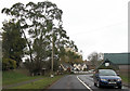 A354 bend through Pimperne by Hyde Farm