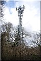 Telecommunication mast, edge of Battle