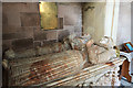 Church of St Mary & St Andrew, Condover - tomb-chest of Thomas Scriven & wife (detail)