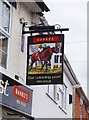 The Winning Post, formerly the New Pope Iron Inn (2) - sign, 6 Pope Iron Road, Barbourne, Worcester