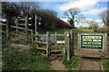 Footpath gate from Mill Lane