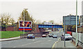 TL0221 : Dunstable: westward on Church Street (A505) at site of former Dunstable Town station, 1990 by Ben Brooksbank