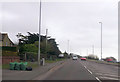 Portsdown Hill road at slip road to A3 south