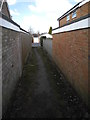 Alley way to Camberley Close from Dairyground