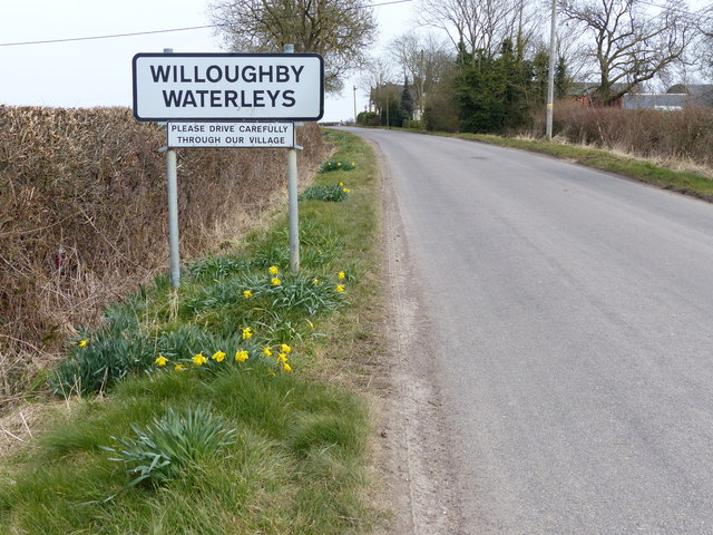 Ashby Lane approaching Willoughby Waterleys