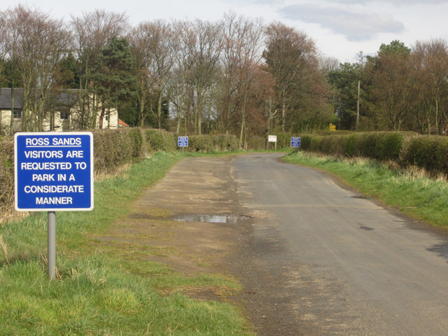 Parking area for Ross Sands � Graham Robson cc-by-sa/2.0 Geograph ... picture pic