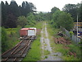 Disused Carmarthen to Aberystwyth railway looking towards Abergwili Junction