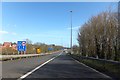ST5391 : Eastbound on slip for M48 at junction 2 by David Smith