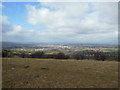 The view of Cheltenham from the Cotswold Way