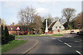 Road junction and war memorial Kings Somborne