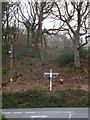 Signpost at Knowle Cross