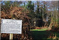 Pillbox sign by the Wey Navigation