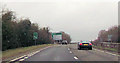 A303 approaching slip road at west end of Andover