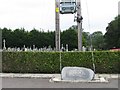 Inscribed stone at the Immaculate Conception Church graveyard at Leitrim