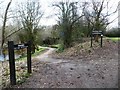 Footpath junction at Springfield Copse