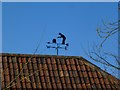 Weathervane by the canal at Honeystreet