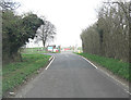 Winterslow Road passes entrance to QinetiQ facility