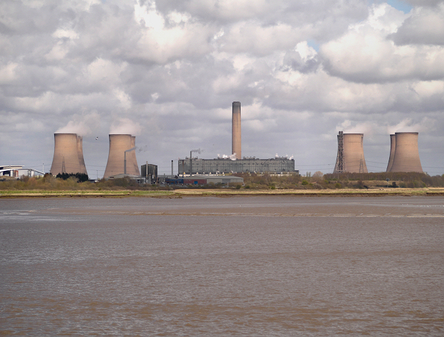 River Mersey, Fiddler's Ferry Power Station