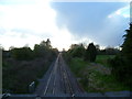 Railway line going west north of Bottlesford