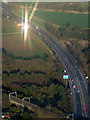 NT1071 : M8 motorway from the air by Thomas Nugent