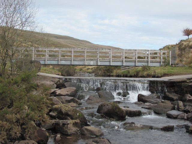 Beacons Way footbridge over Afon Llia