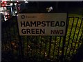 Street sign, Hampstead Green NW3