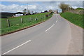 The B4347 passing Porth-y-gaelod