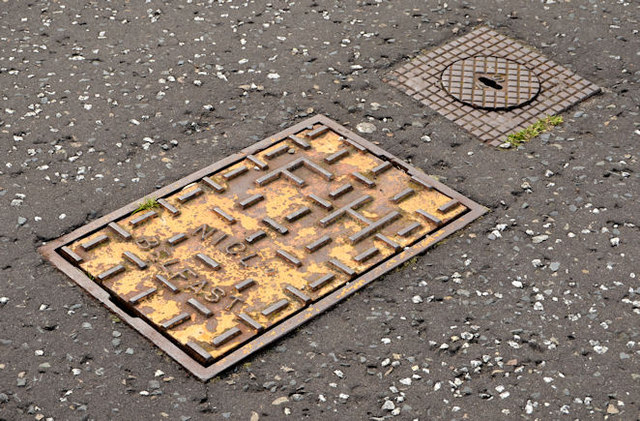 NICL fire hydrant cover, Killyleagh © Albert Bridge cc-by-sa/2.0 ...