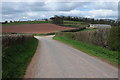 Country road near Cefn-garw Farm