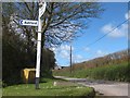 Road junction at Tophill, Ashford