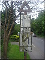 TL3948 : Pair of pre-Worboys warning signs, Shepreth by David Howard